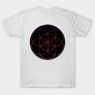 Purple and pink seed of life T-Shirt